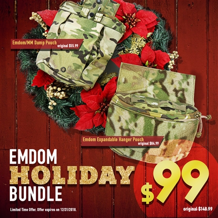 Emdom Holiday Bundle (Emdom/MM Dump Pouch + Emdom Expandable Hanger Pouch)