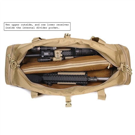 duffle bag with internal dividers